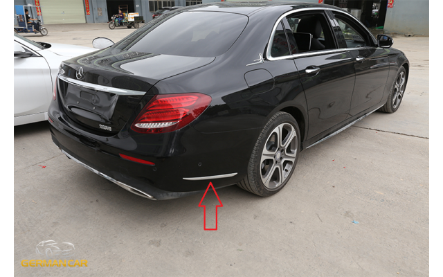 Chrom Zierleisten Seitenleisten Stoßstange Hinten AMG OPTIK für Mercedes  W213